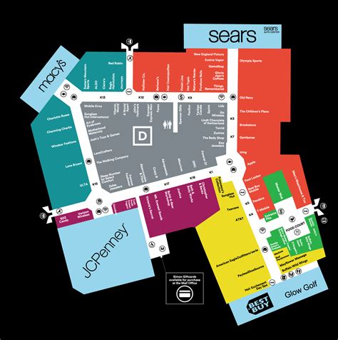 mall of nh store map.